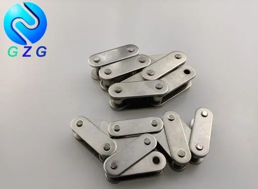 স্টেইনলেস স্টীল ডাবল পিচ পরিবাহক চেইন সোজা পাশ